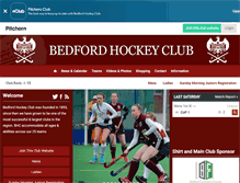 Tablet Screenshot of bedfordhockeyclub.com